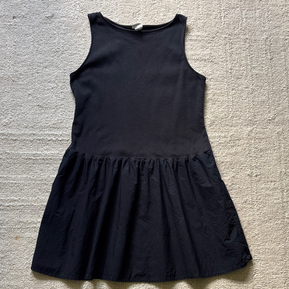 a new day Black Sleeveless Drop-Waist Dress